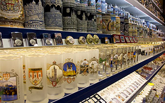 Souvenir shop in Prague, Czech Republic