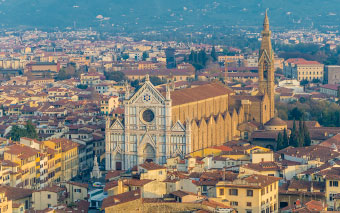 Basilica of Santa Croce in Florence, Italy