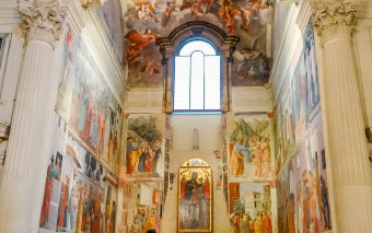 Brancacci chapel in Florence, Italy